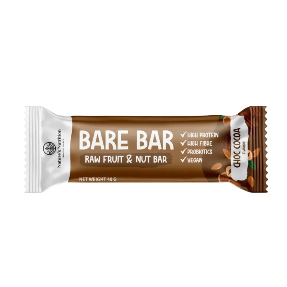 Nature's Nutrition - Bare Bar Choc Cocoa 40g
