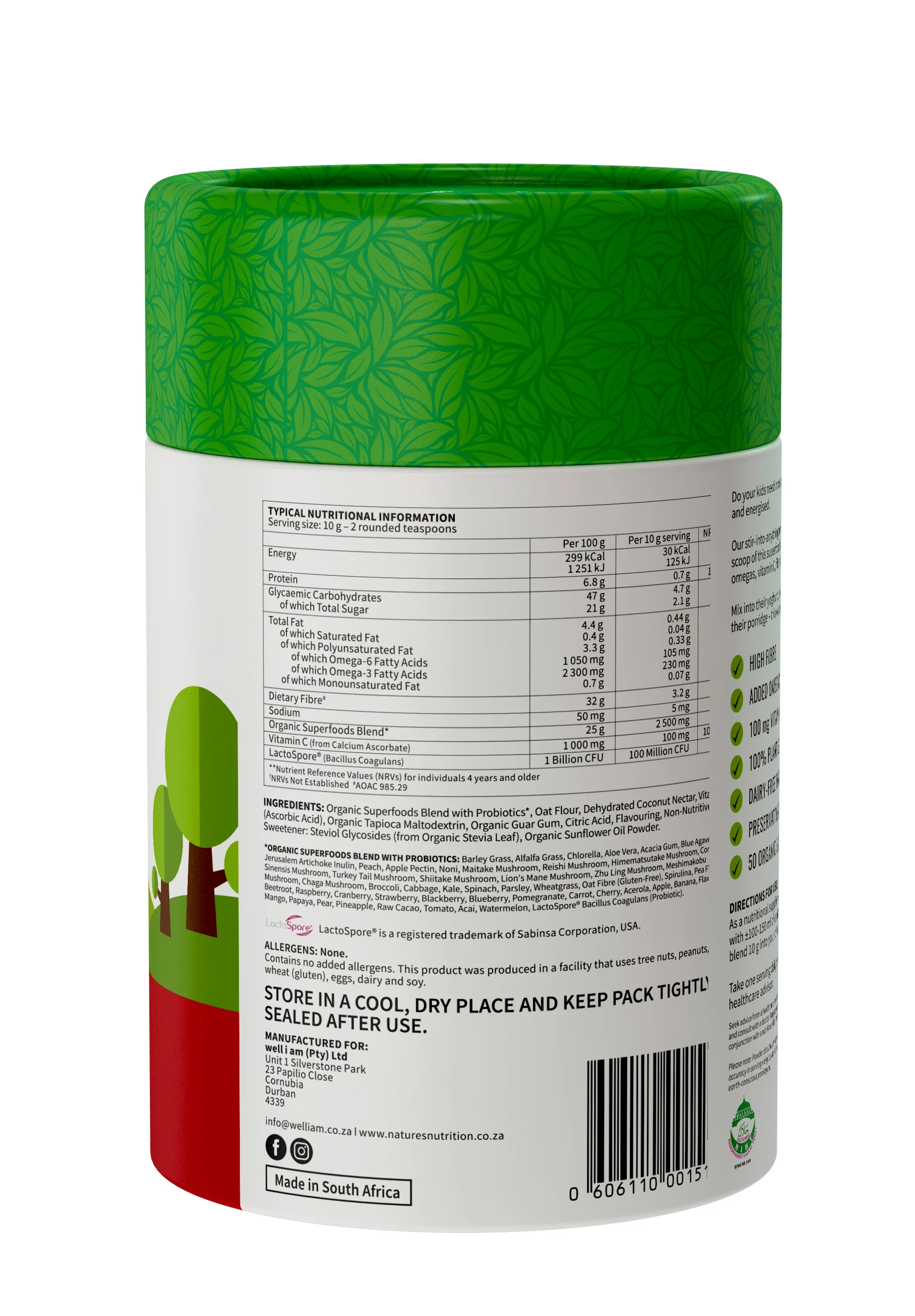 Nature's Nutrition - Kiddies Superfoods Berry Blast 300g - Image 2