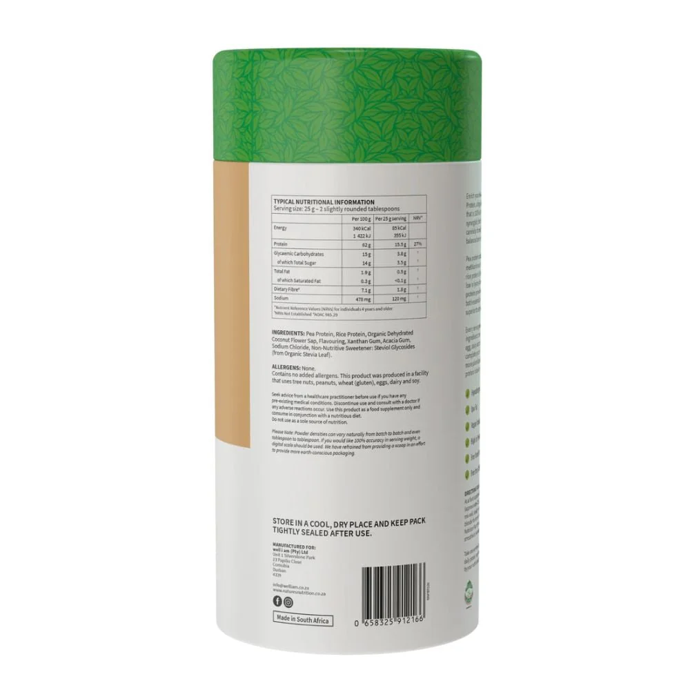 Nature's Nutrition - Plant Protein Vanilla Caramel 500g - Image 2