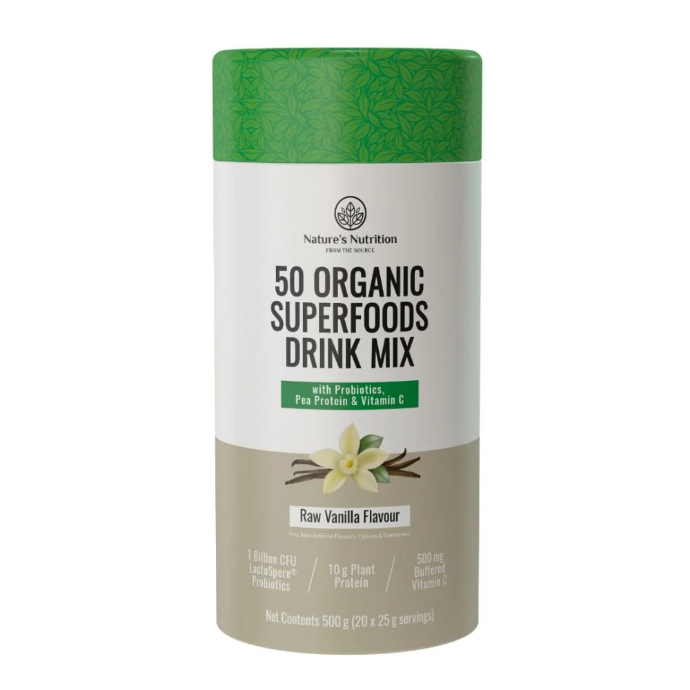 Nature's Nutrition - Superfoods Raw Vanilla 500g