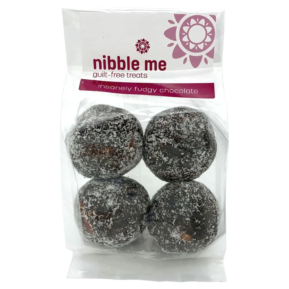 Nibble Me - Balls Insanely Fudgey Chocolate 120g