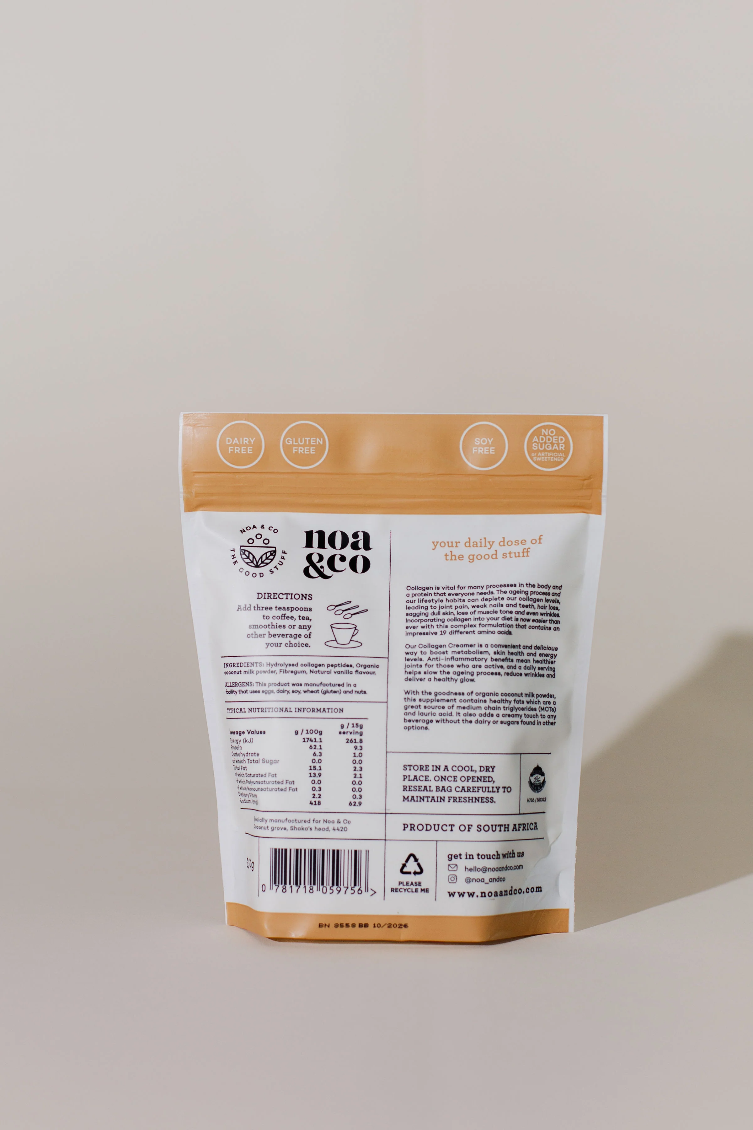 Noa and Co - Collagen Creamer 350g - Image 2
