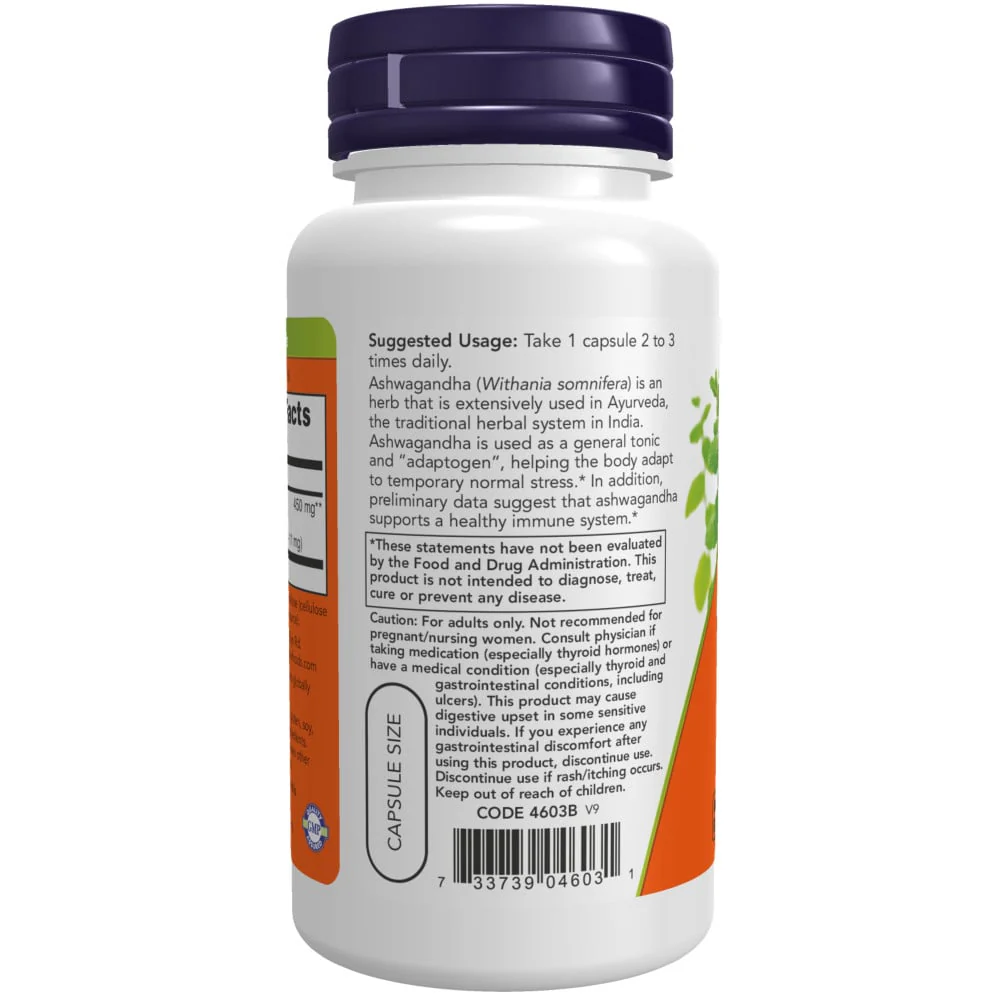 NOW - Ashwagandha 450 mg 90s - Image 3