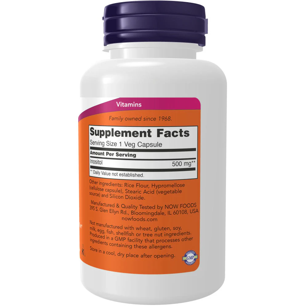NOW - Inositol 500mg 100s - Image 2