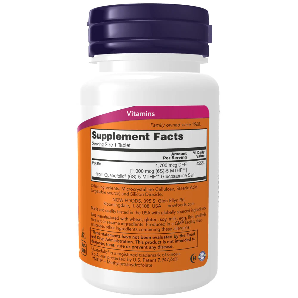NOW - Methyl Folate 1000mcg 90s - Image 2