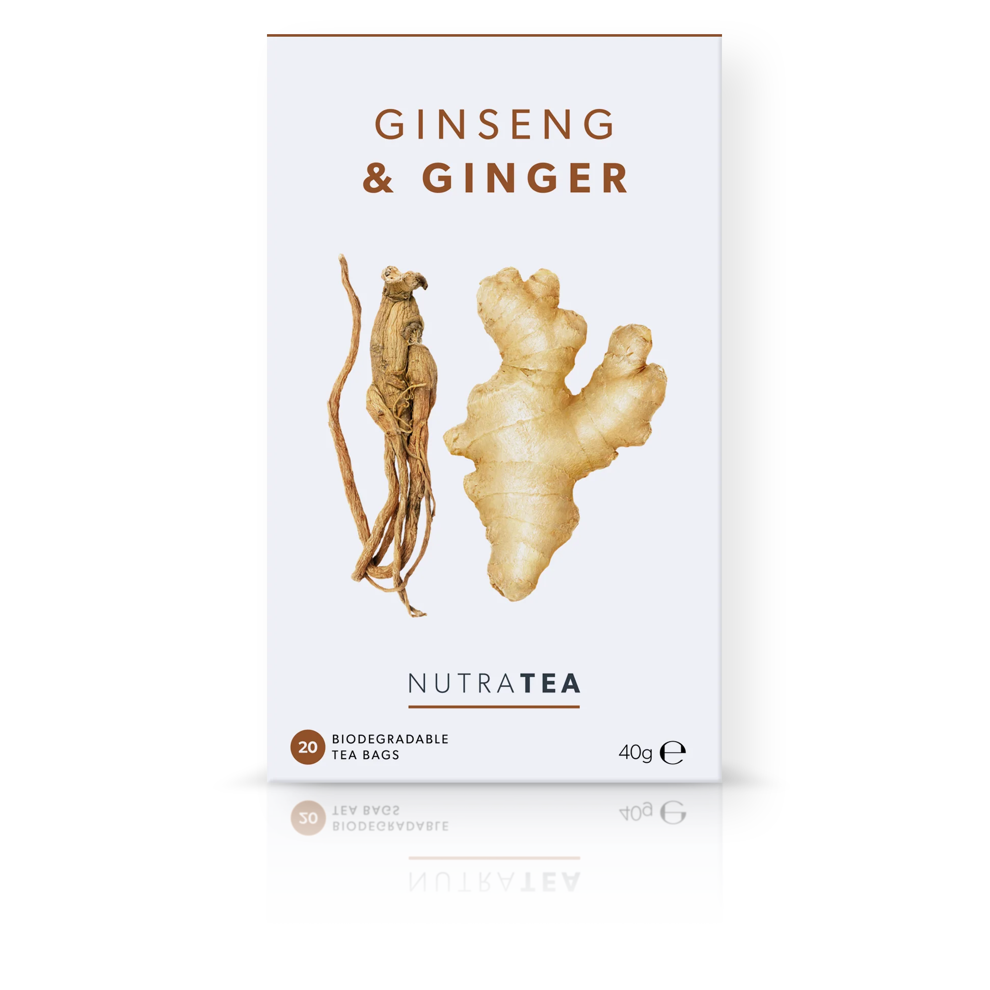 NutraTea - Tea Ginseng & Ginger Herbal Blend 20s 40g