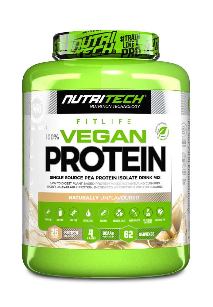 Nutritech - 100% Vegan Protein Unflavoured 2kg