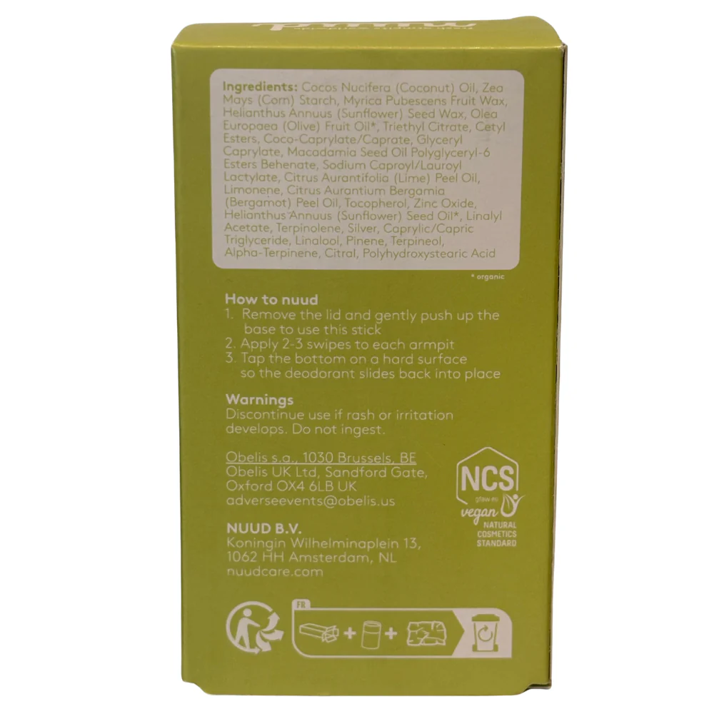 Nuud - Stick Deodorant Lime X Bergamot 45g - Image 3