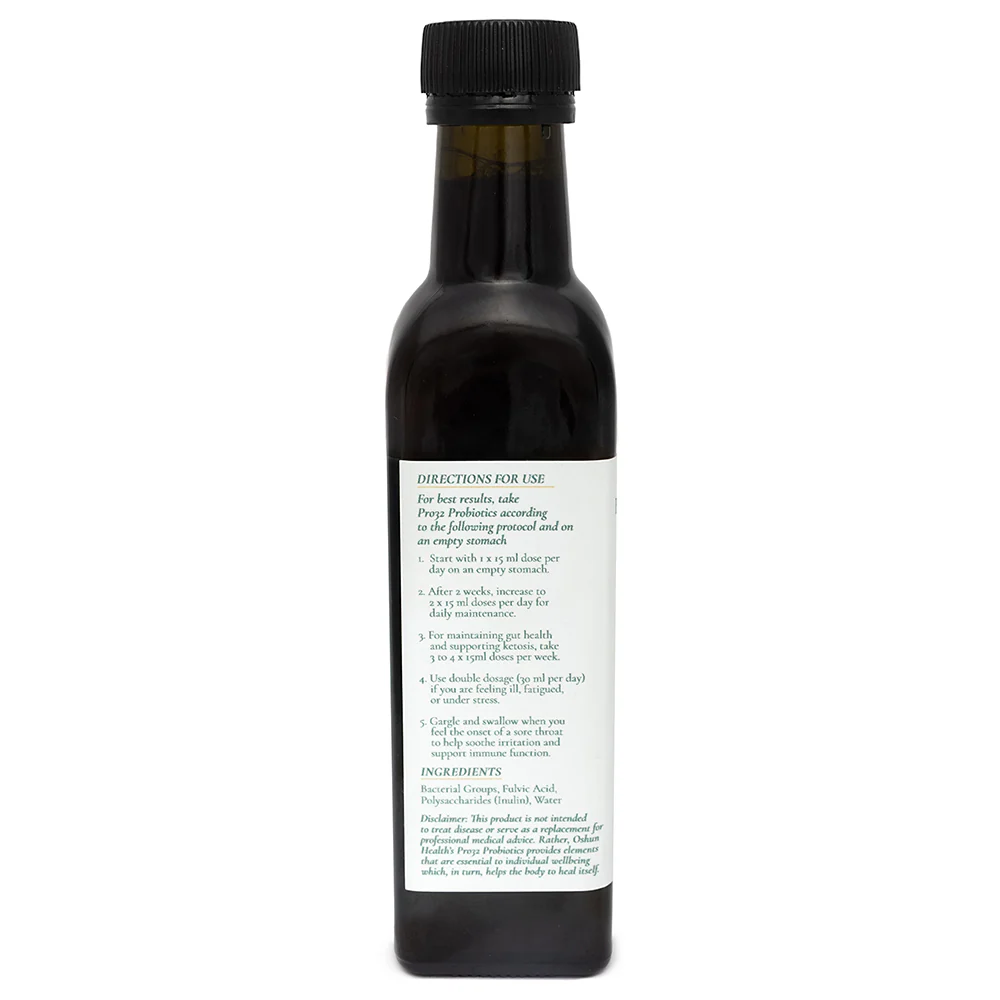 Oshun Health - Pro32 Probiotics with Soil Based and Butyric Acid Producing Probiotics 250ml - Image 3
