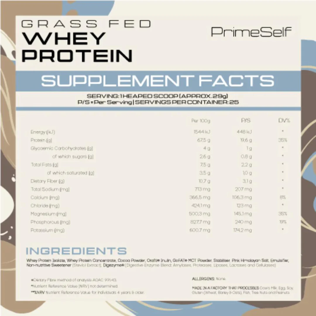 PrimeSelf - Whey Protein Salted Chocolate 725g - Image 2