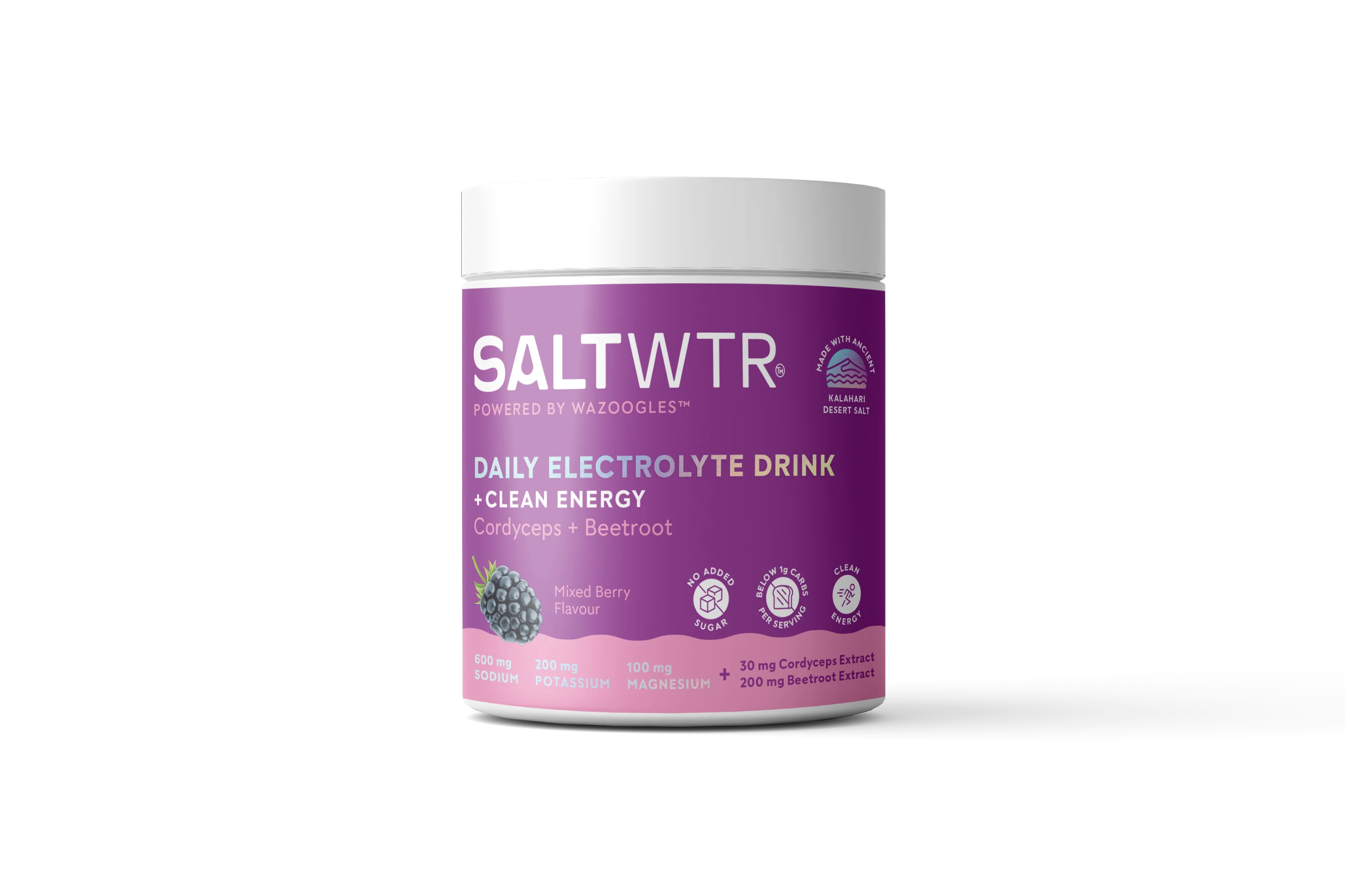 SALTWTR - Electrolytes Mixed Berry Clean Energy Hydration 40 servings