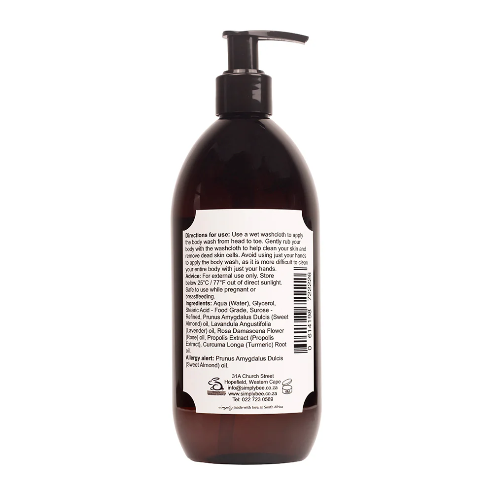 Simply Bee - Body Wash Lavender & Rose 500ml - Image 2