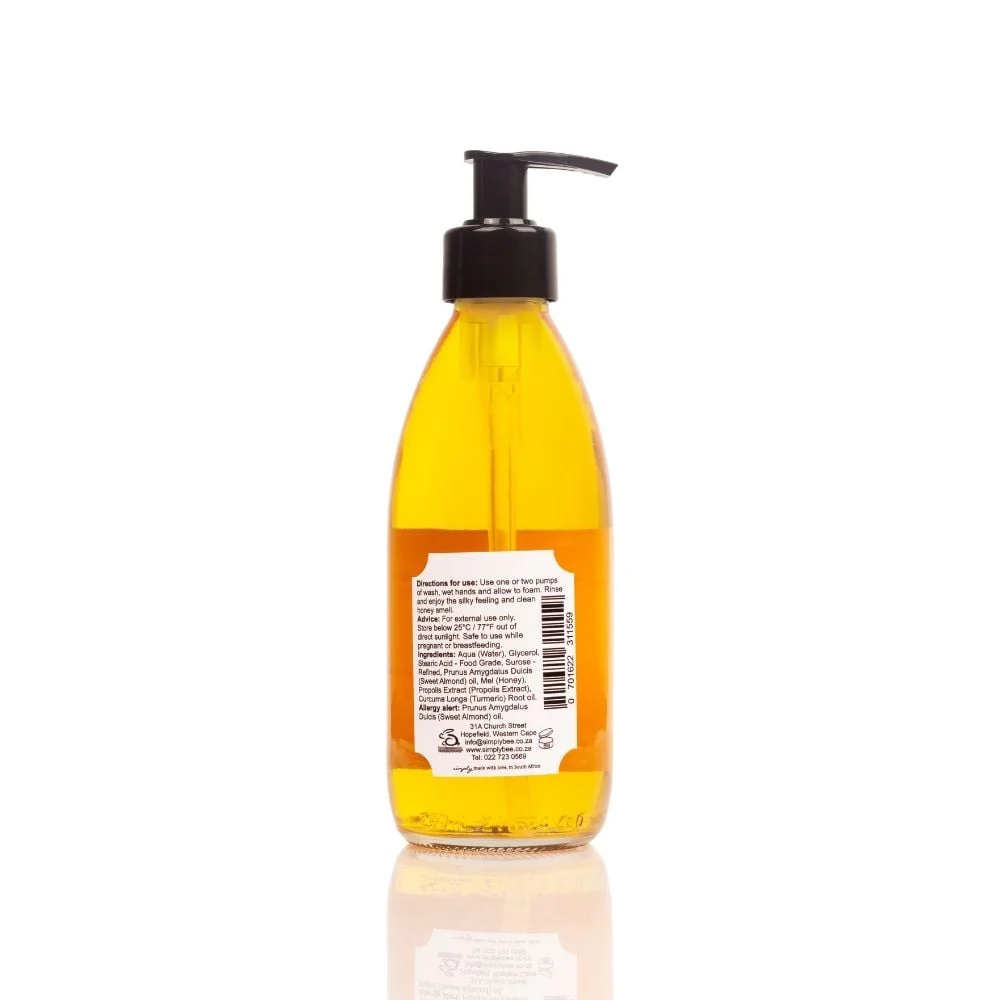 Simply Bee - Hand & Body Wash Honey Glass 250ml - Image 2