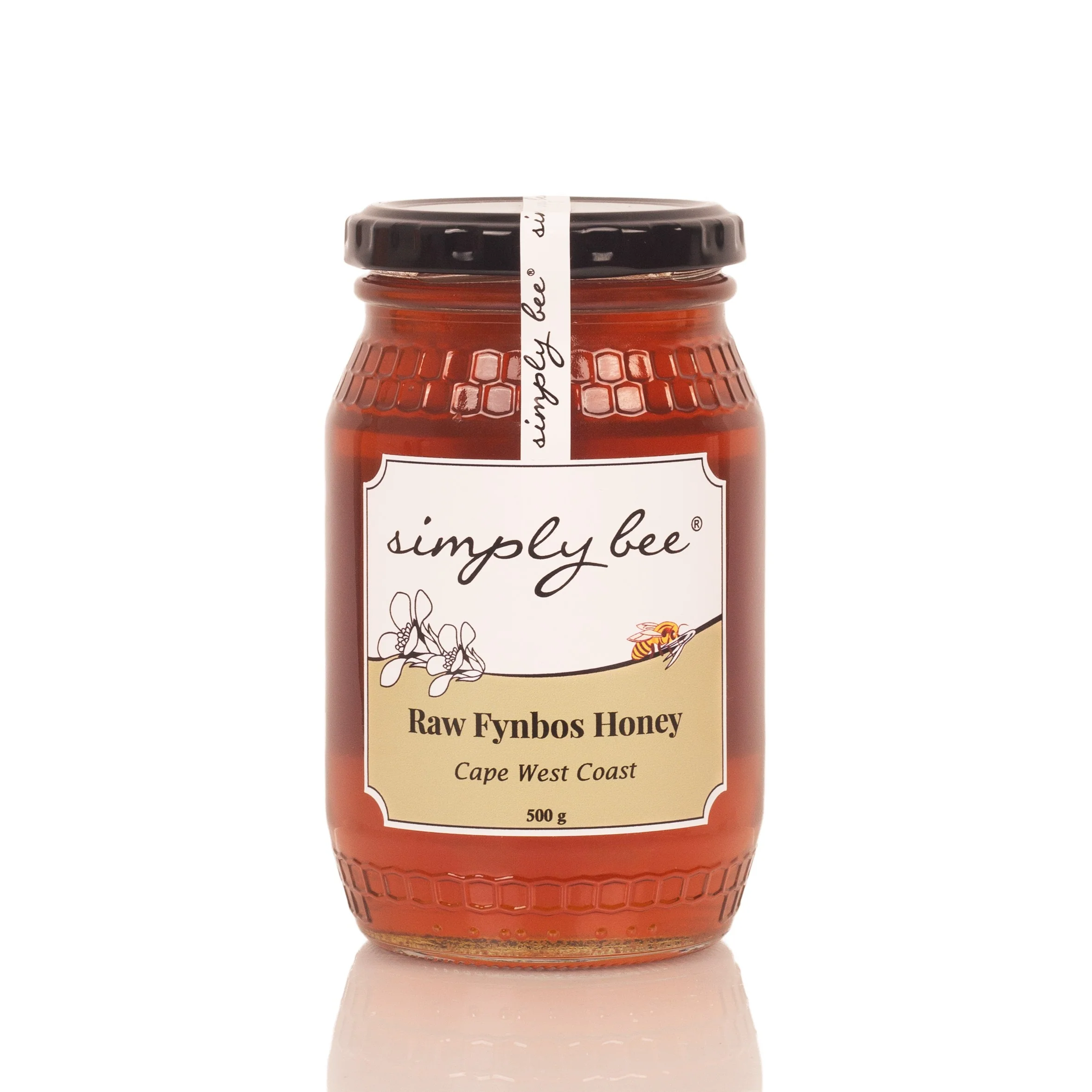 Simply Bee - Honey Raw Fynbos - Glass Jar 500g