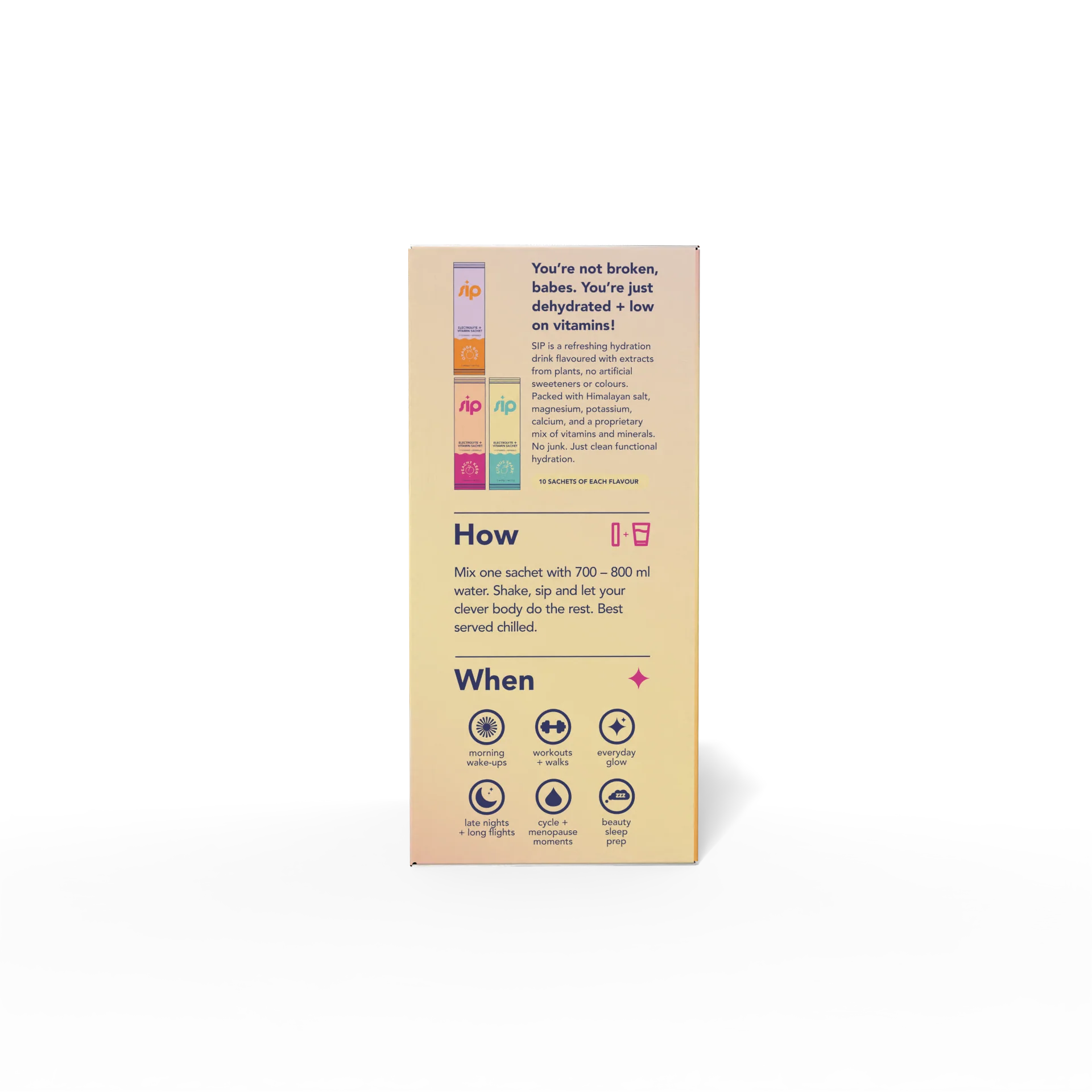 SIP - Daily Electrolyte & Vitamin Sachets Mix 1 Variety 30s - Image 4