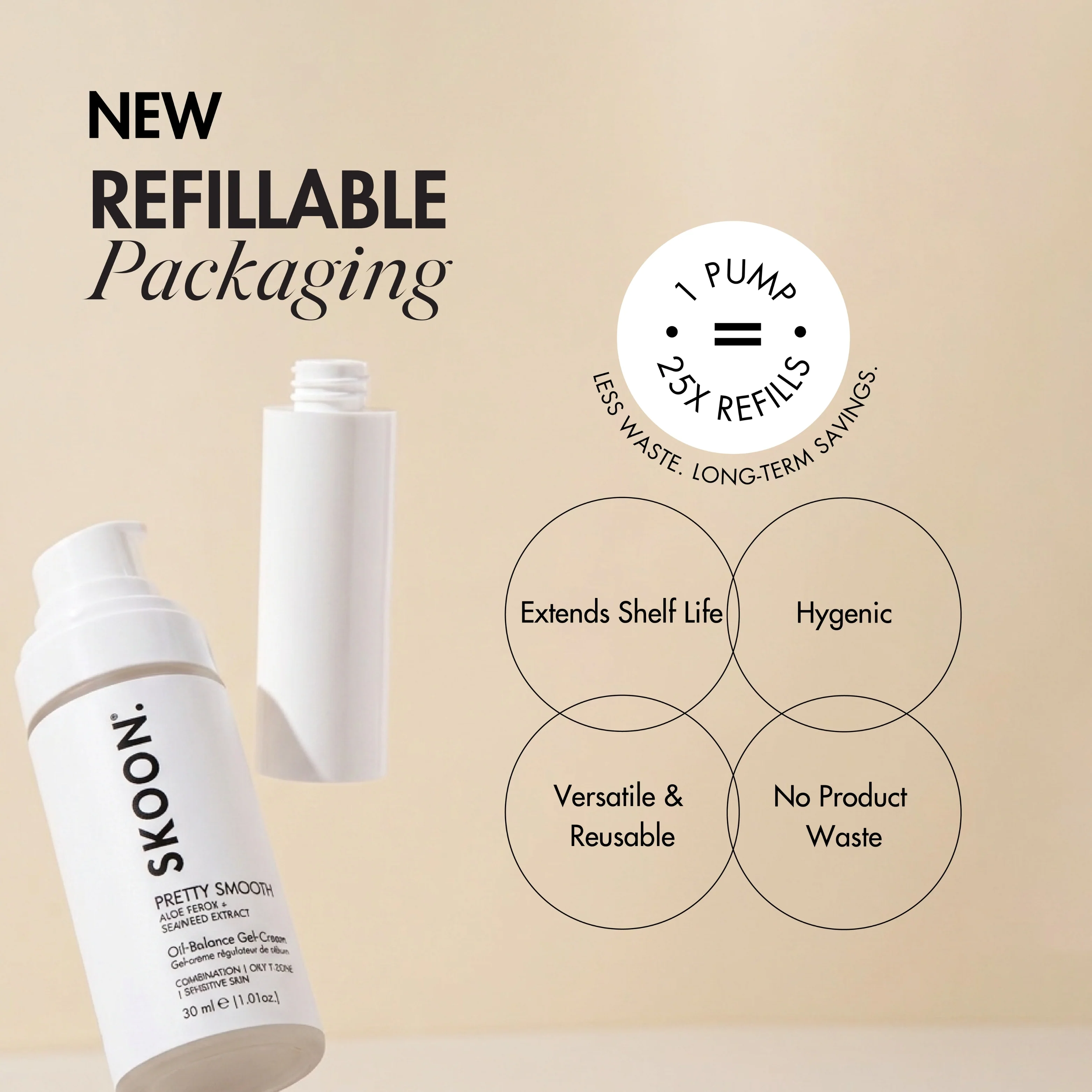 SKOON - Pretty Smooth Oil-Balance Gel-Cream Refill 30ml - Image 7