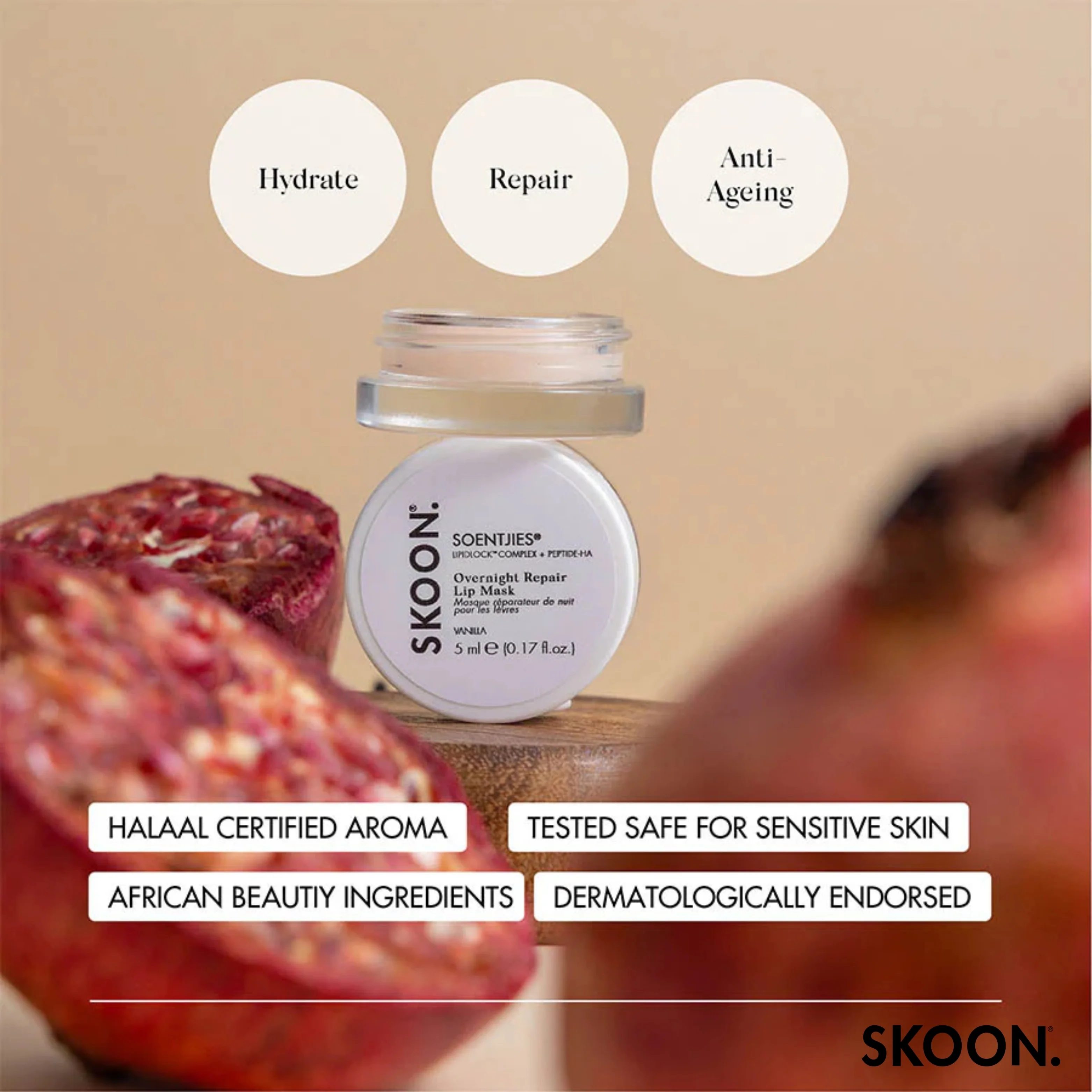 SKOON - Soentjies Overnight Repair Lip Mask 5g - Image 11
