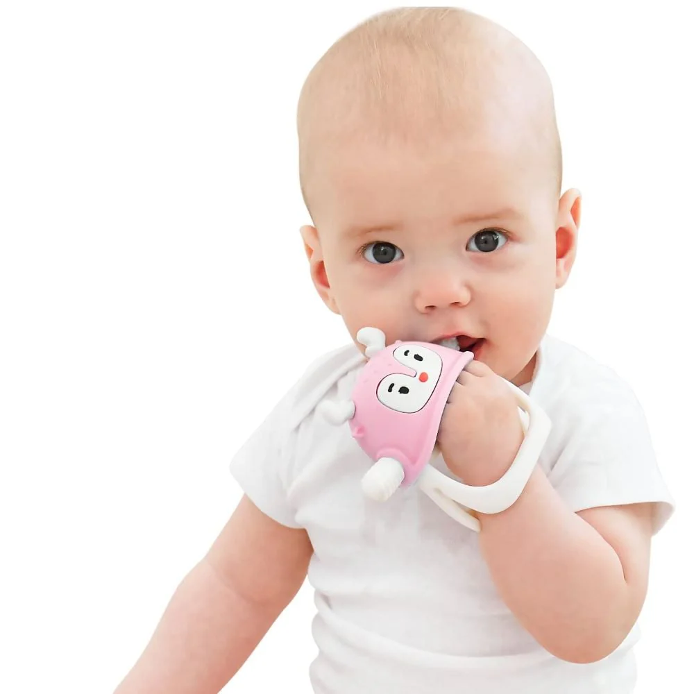 Smily Mia - Reindeer Silicone Teether Pink - Image 3