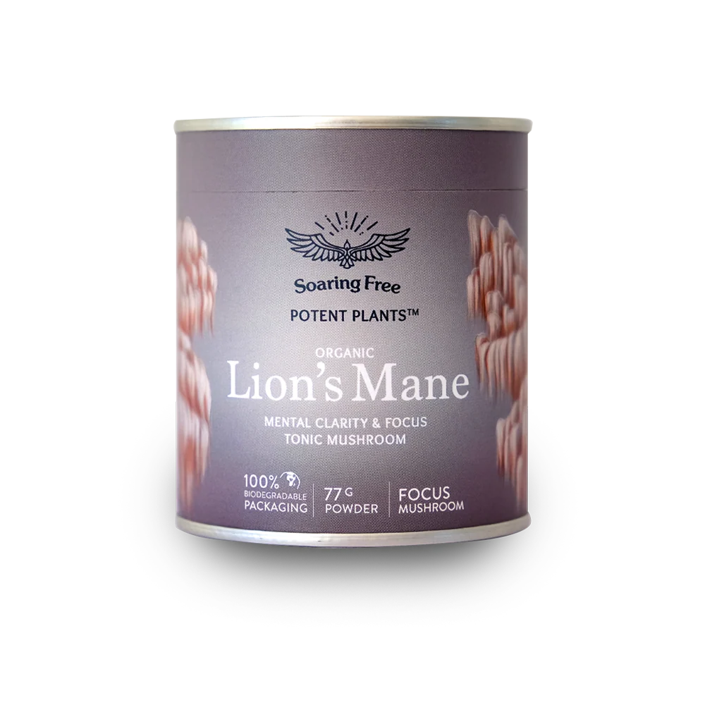 Soaring Free - Potent Plants Lions Mane Powder Organic 77g