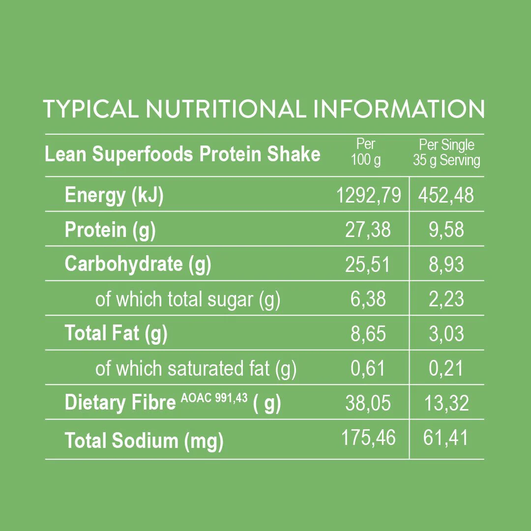 Soaring Free - Protein Shake Lean Green Alkaliser Organic 500g - Image 2