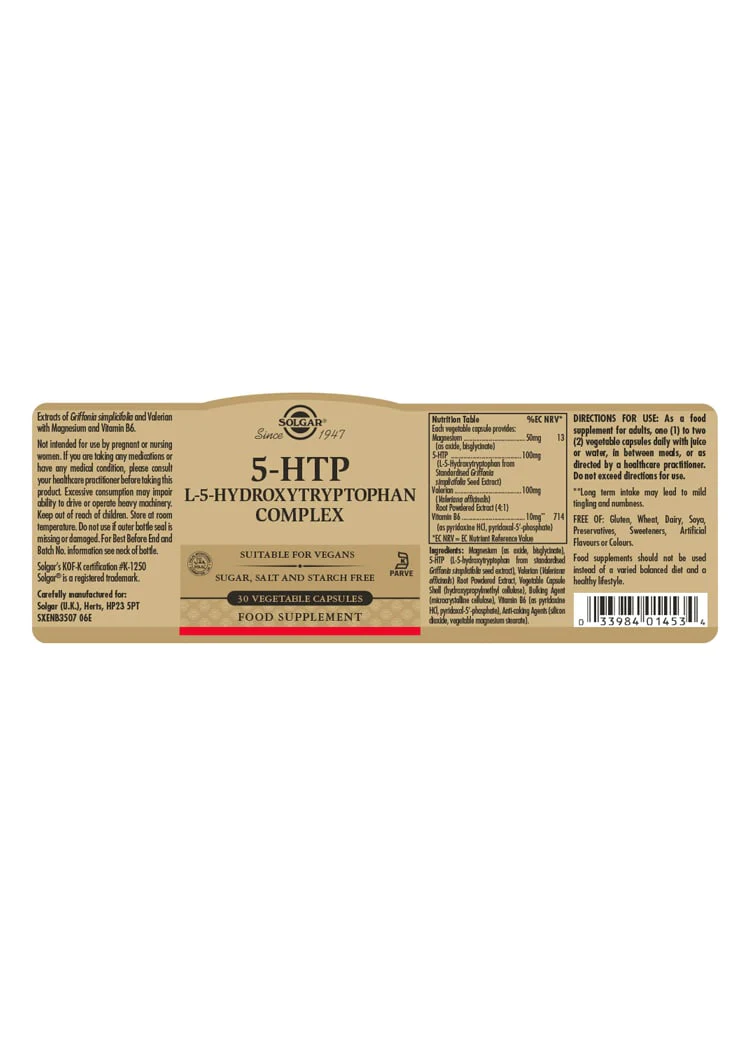Solgar - 5-HTP Complex 30s - Image 2