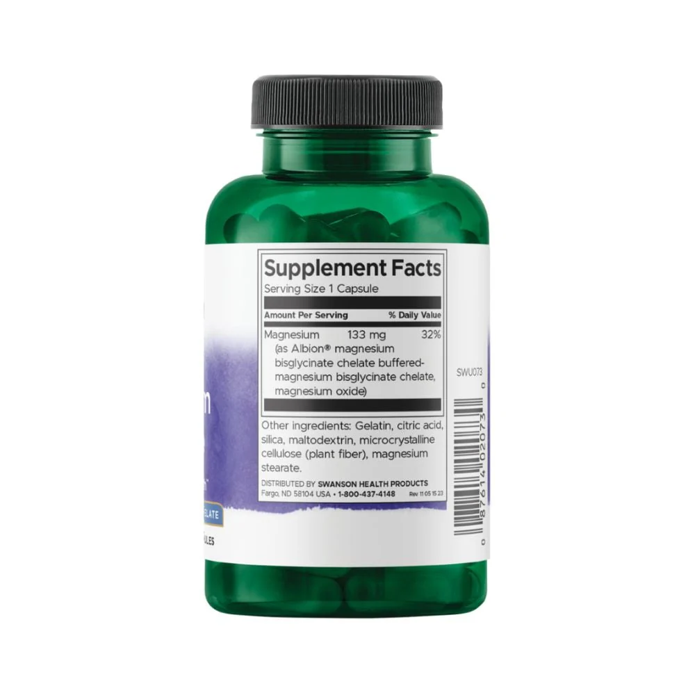 Swanson - Albion Magnesium Glycinate 133mg 90s - Image 2