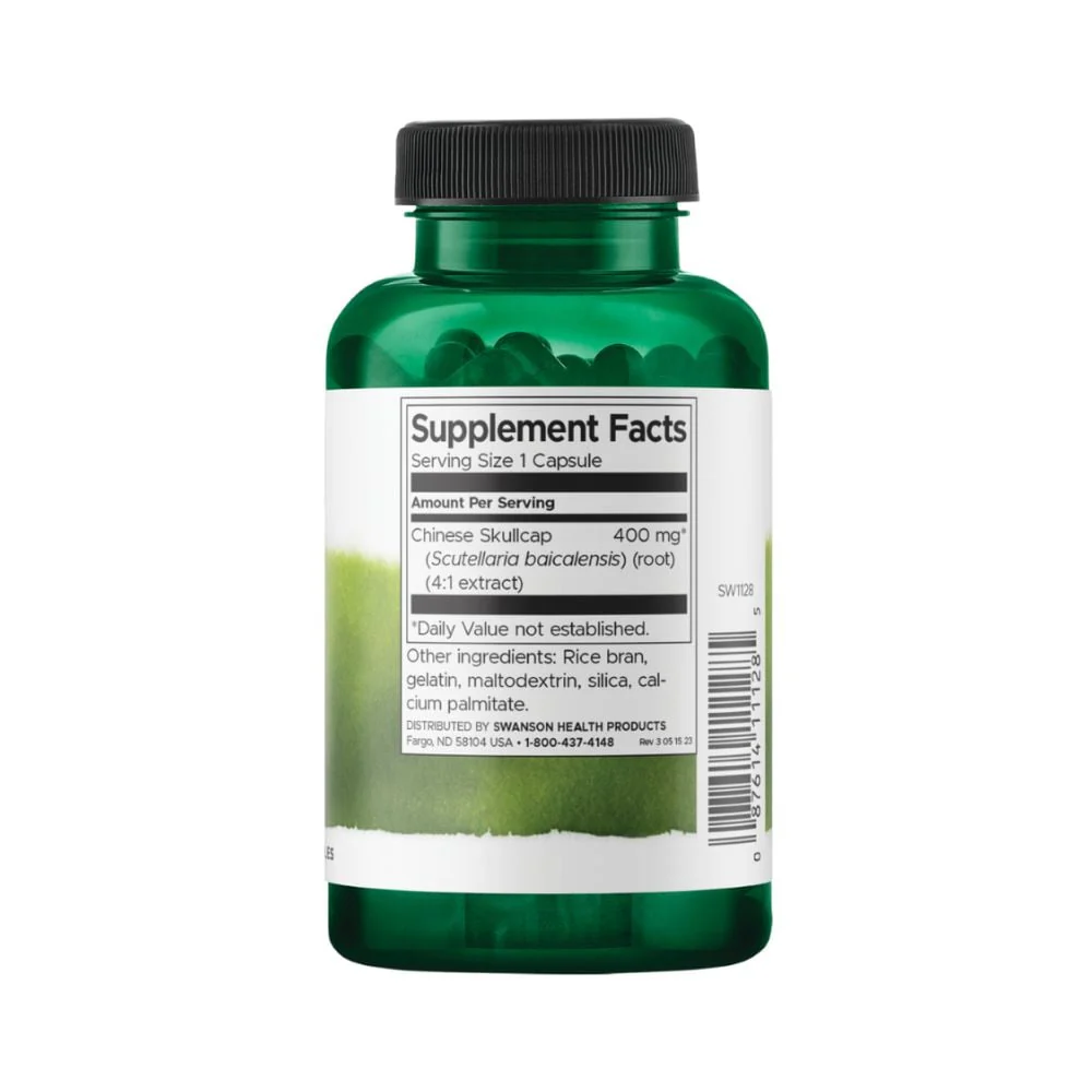 Swanson - Chinese Skullcap 400mg 90s - Image 2