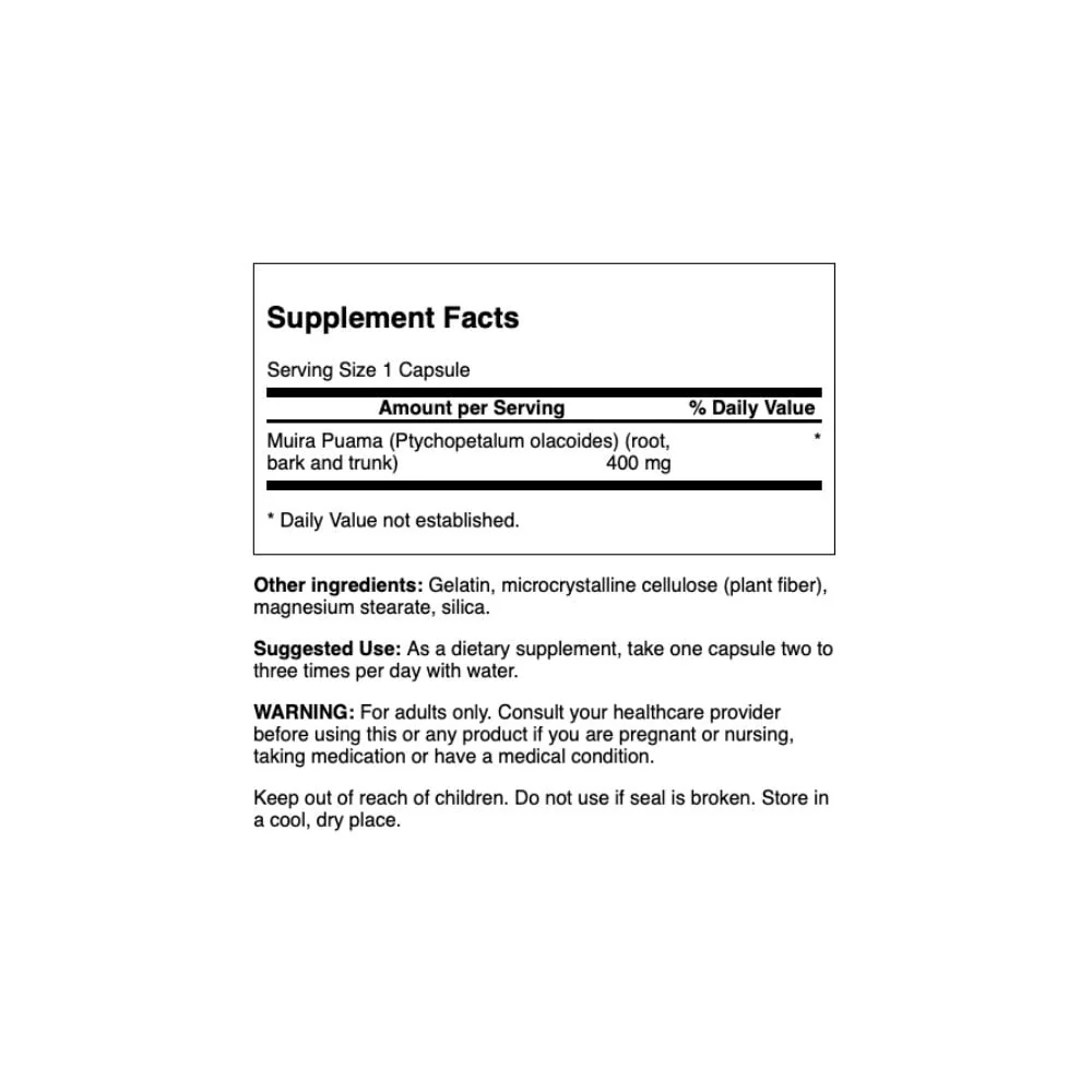 Swanson - Full Spectrum Muira Puama 400mg 90s - Image 2