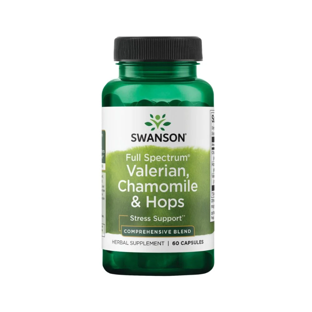 Swanson - Full Spectrum Valerian, Chamomile & Hops 60s