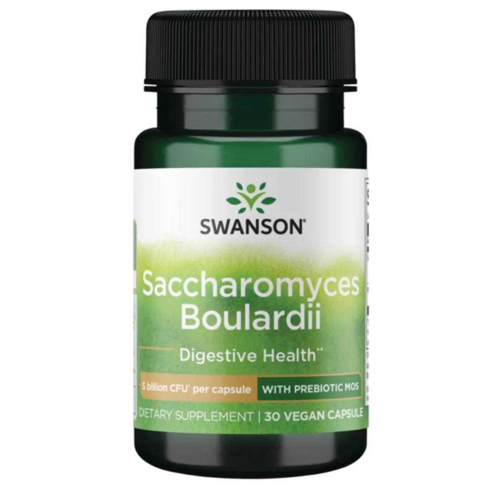 Swanson - Saccharomyces Boulardii with Prebiotic Mos 5 Billion Cfu 30s