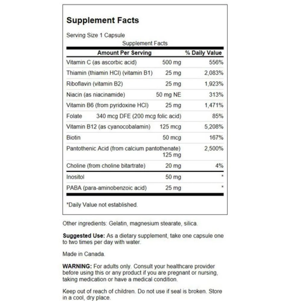 Swanson - Super Stress B-Complex with Vitamin C 100s - Image 3