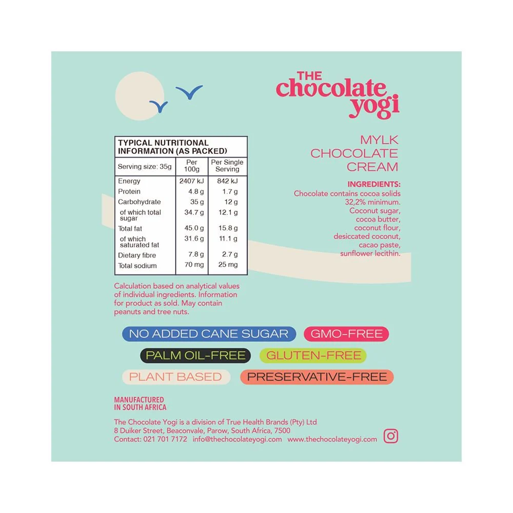 The Chocolate Yogi - Mylk Chocolate Cream 35g - Image 3
