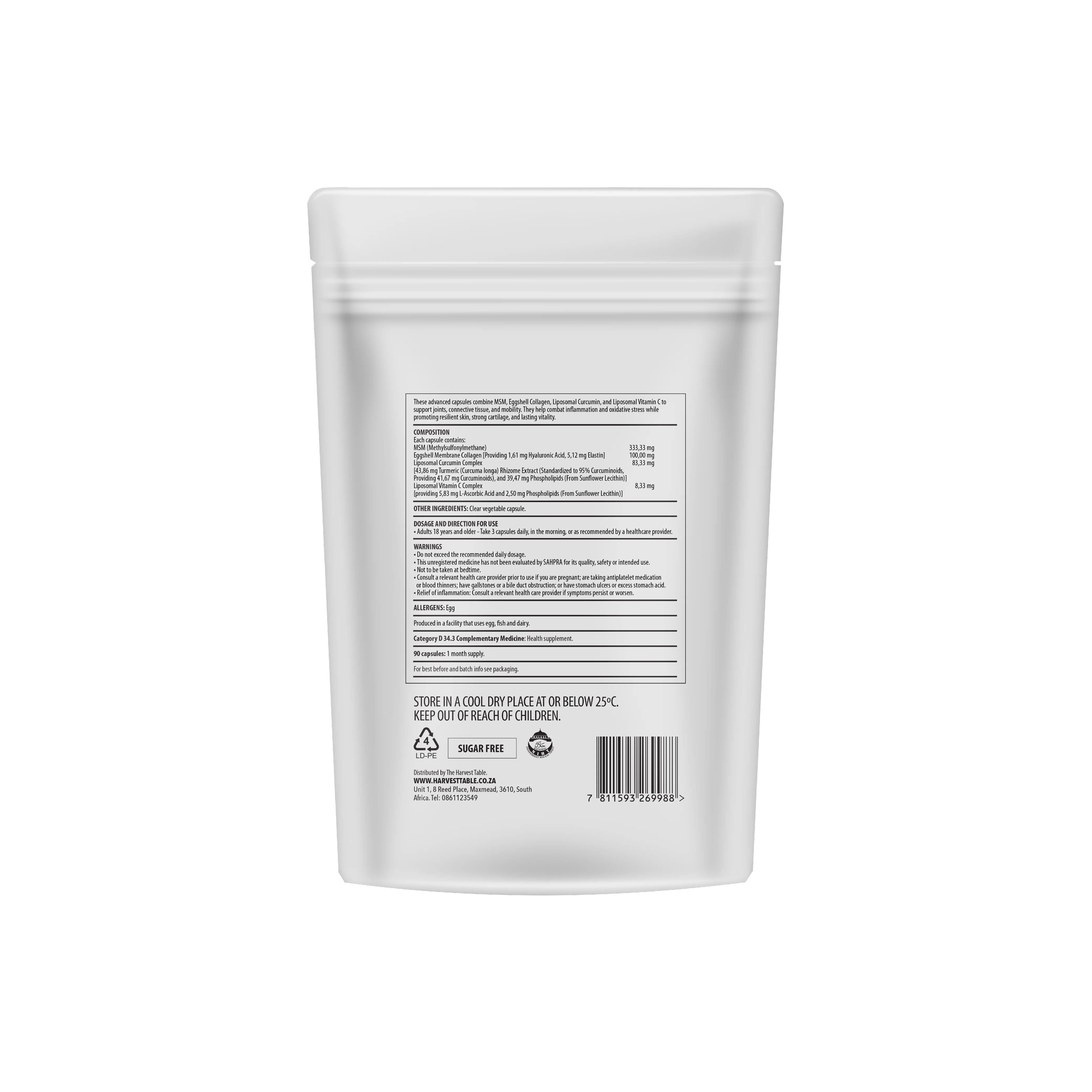 The Harvest Table - Collapro Multi Collagen Joint Capsules 90 Pouch - Image 2