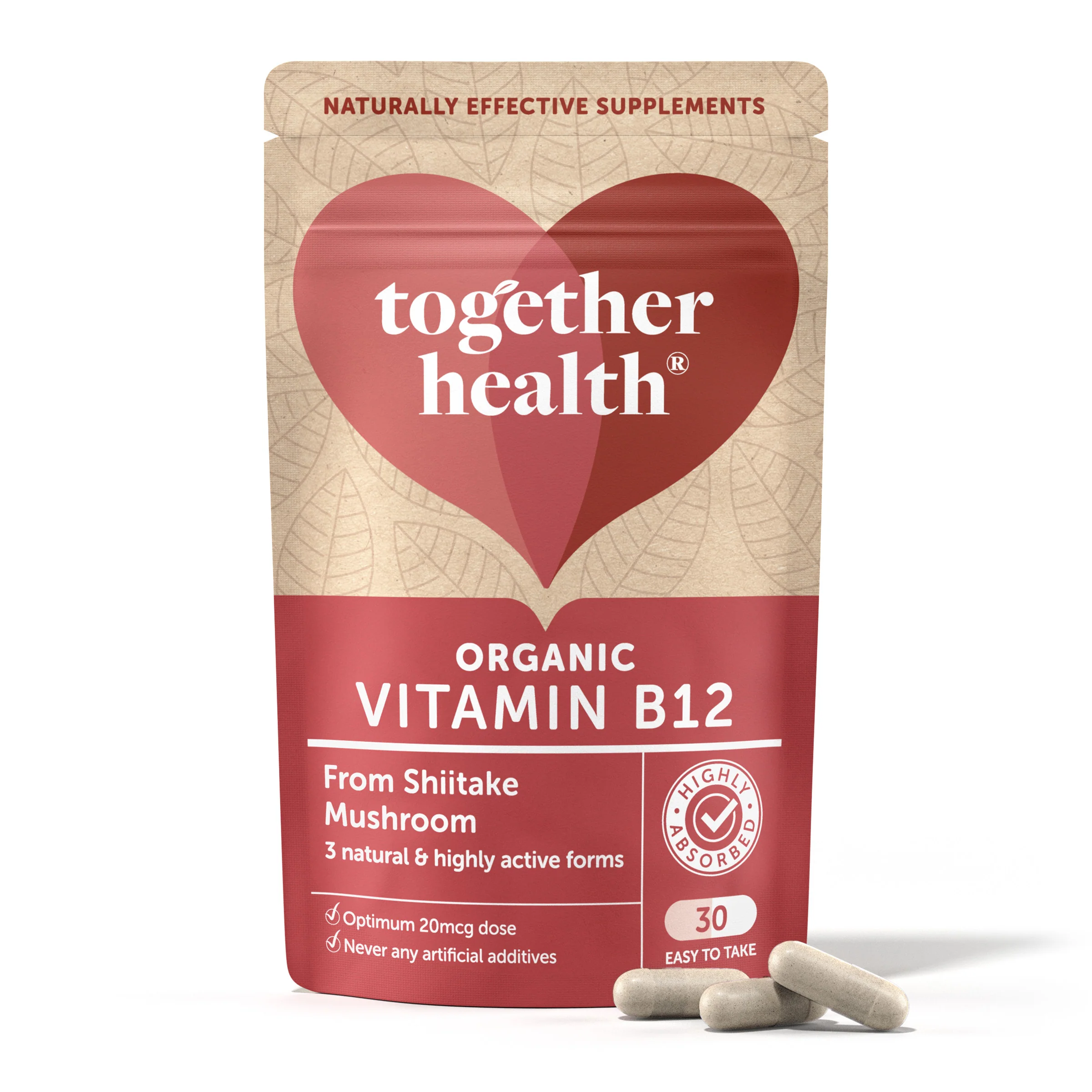 Together Health - Wholefood Organic Vitamin B12 30s - Image 2