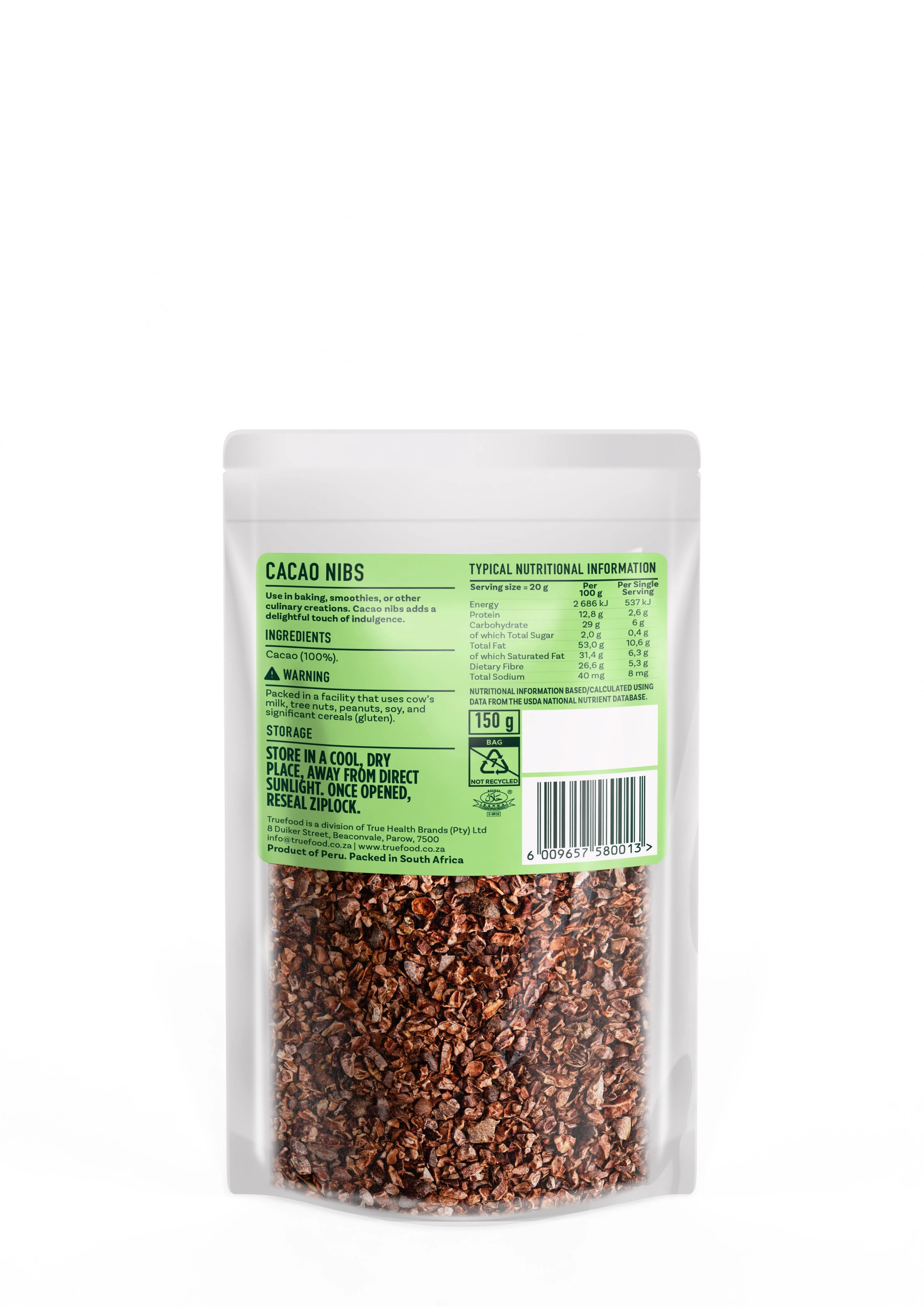 Truefood - Cacao Nibs 150g - Image 2