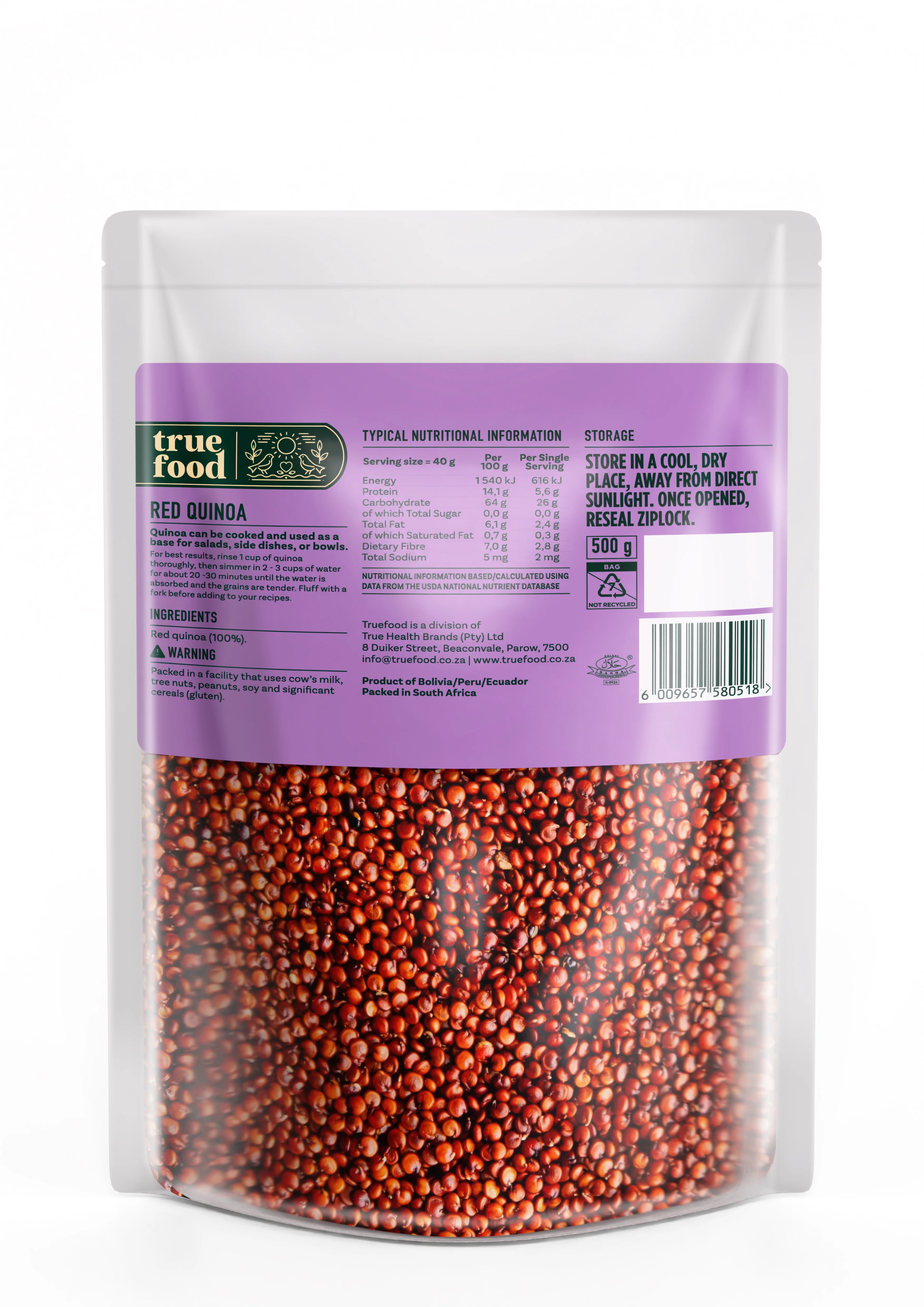 Truefood - Quinoa Red 500g - Image 2