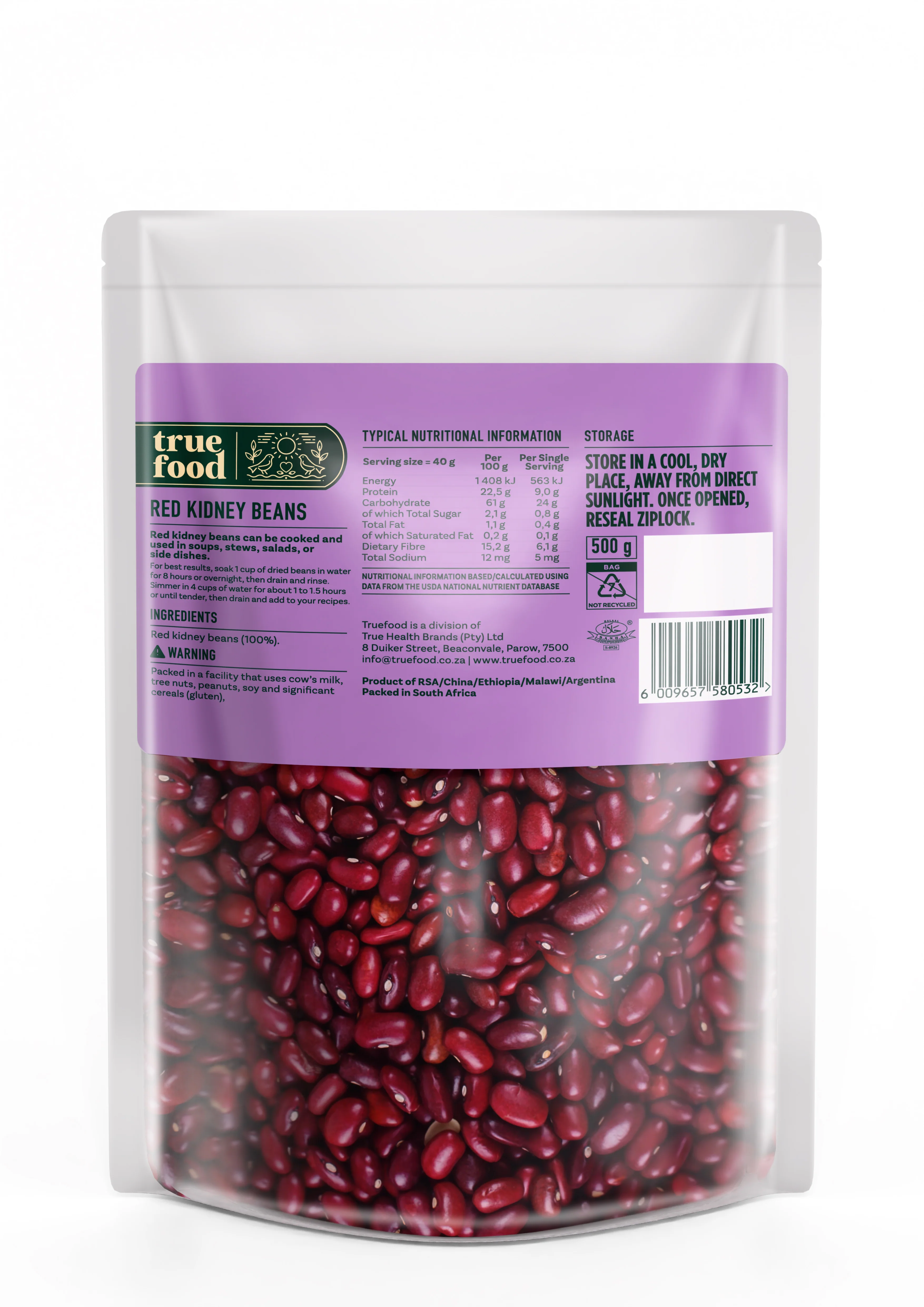 Truefood - Red Kidney Beans 500g - Image 2