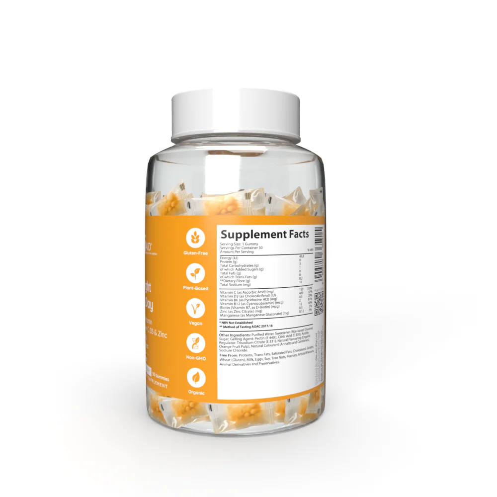 Vita-Aid - PURNA Bright As Day Vit C D3 & Zinc Orange 30s - Image 3