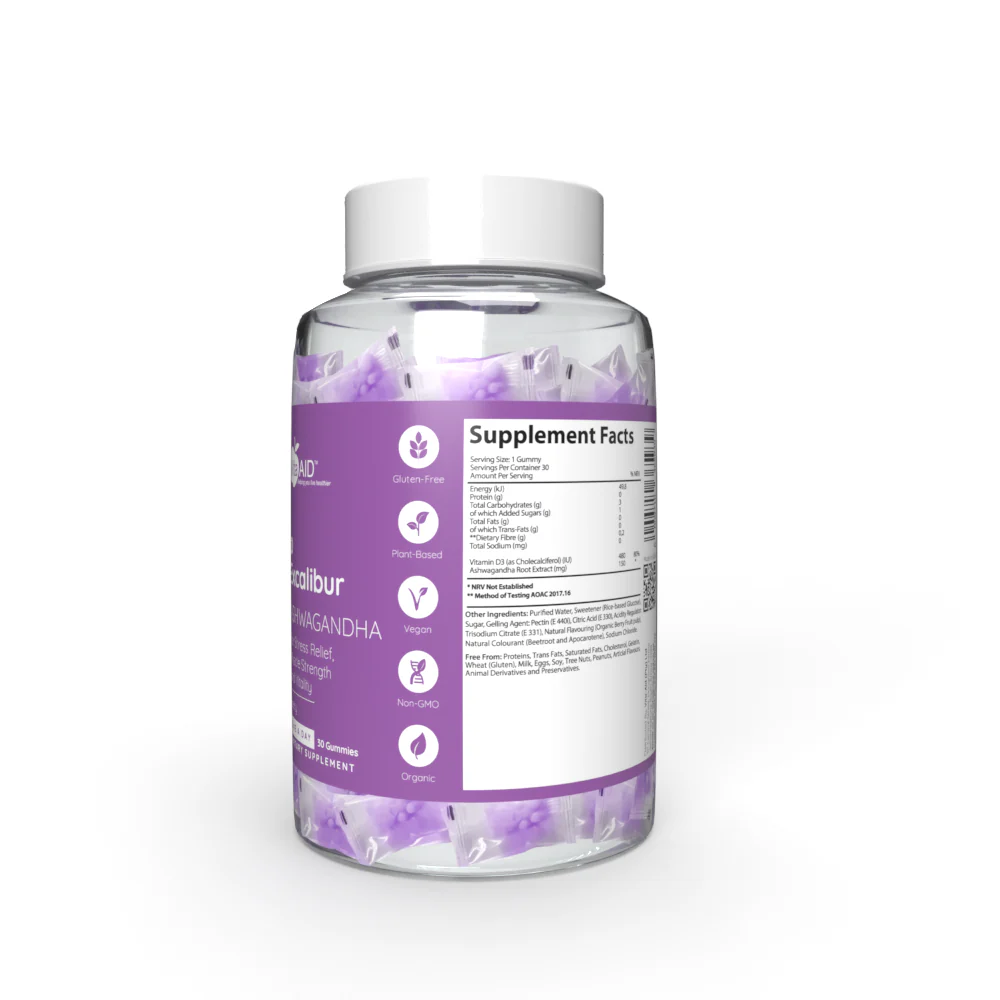 Vita-Aid - PURNA Excalibur Ashwagandha Berry 30s - Image 3