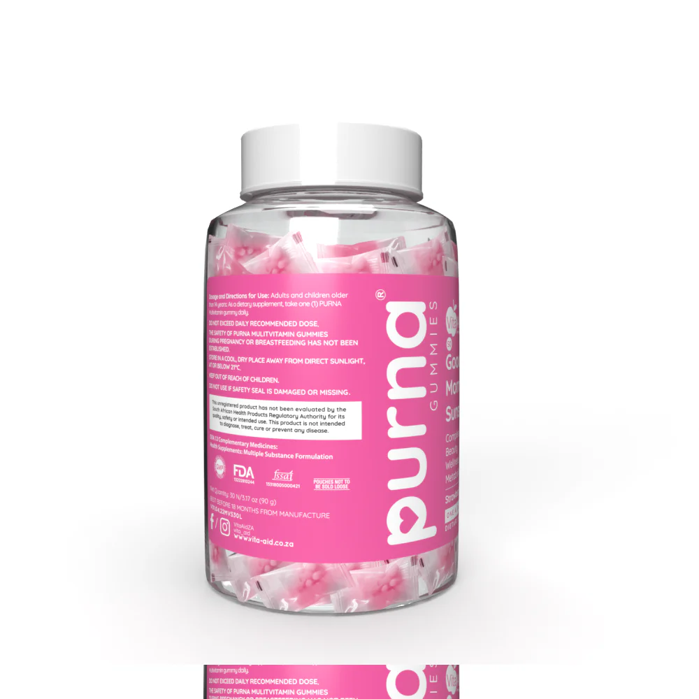 Vita-Aid - PURNA Morning Sunshine Multivitamin Strawberry 30s - Image 2