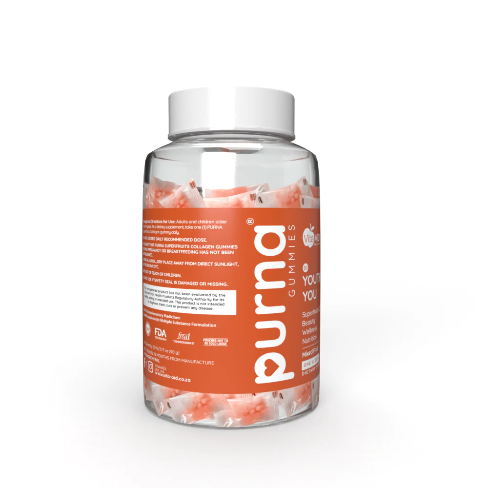 Vita-Aid - PURNA Youthful You Collagen Builder Multifruit 30s - Image 2
