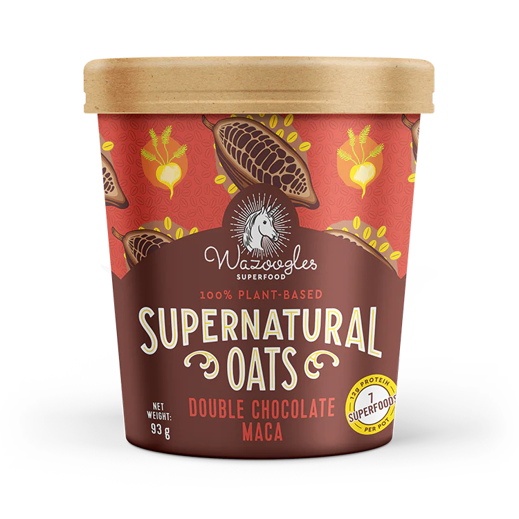 Wazoogles - Oat Pot Double Chocolate & Maca 95g