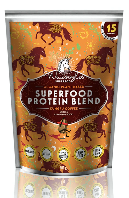 Wazoogles - Superfood Protein Blend Kungfu Coffee 500g