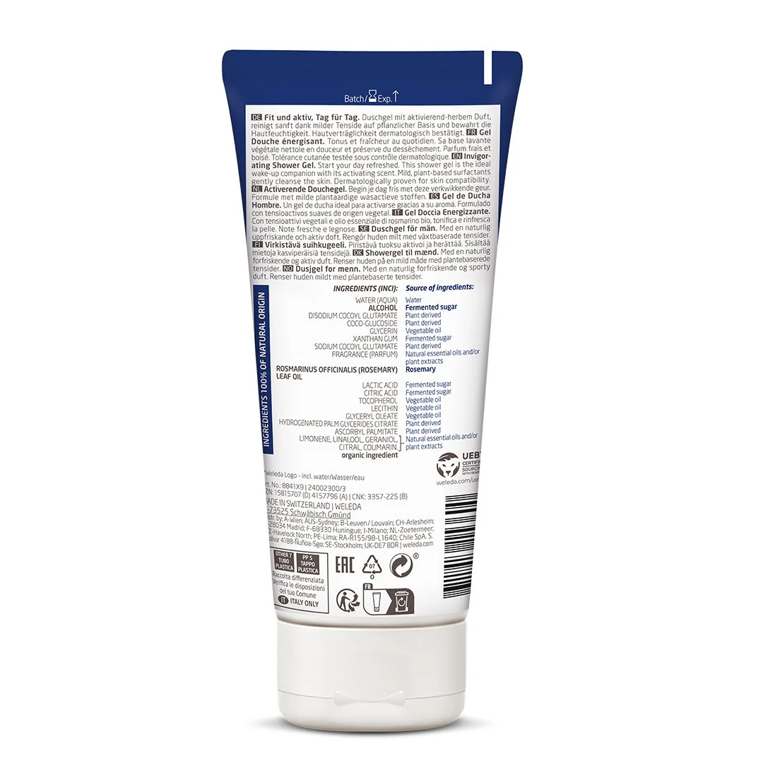 Weleda - Invigorating Shower Gel For Men 200ml - Image 2