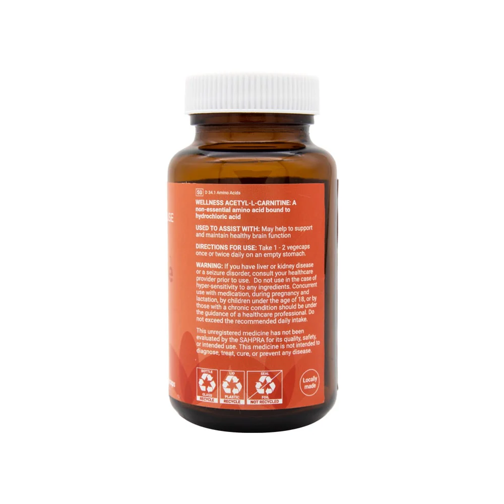 Wellness - Acetyl L-Carnitine 550mg 60s - Image 3