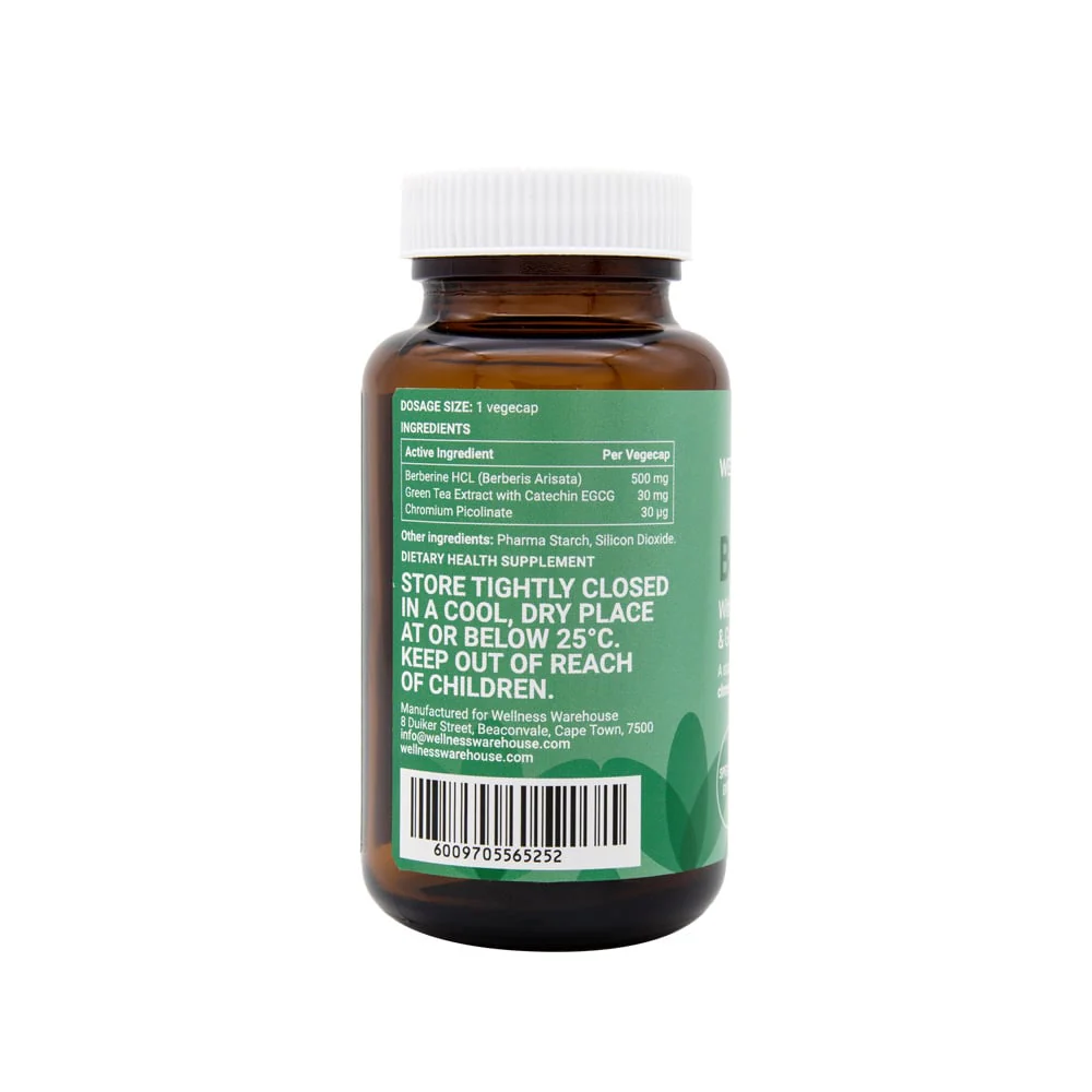 Wellness - Berberine With Chromium & Green Tea 30s - Image 3