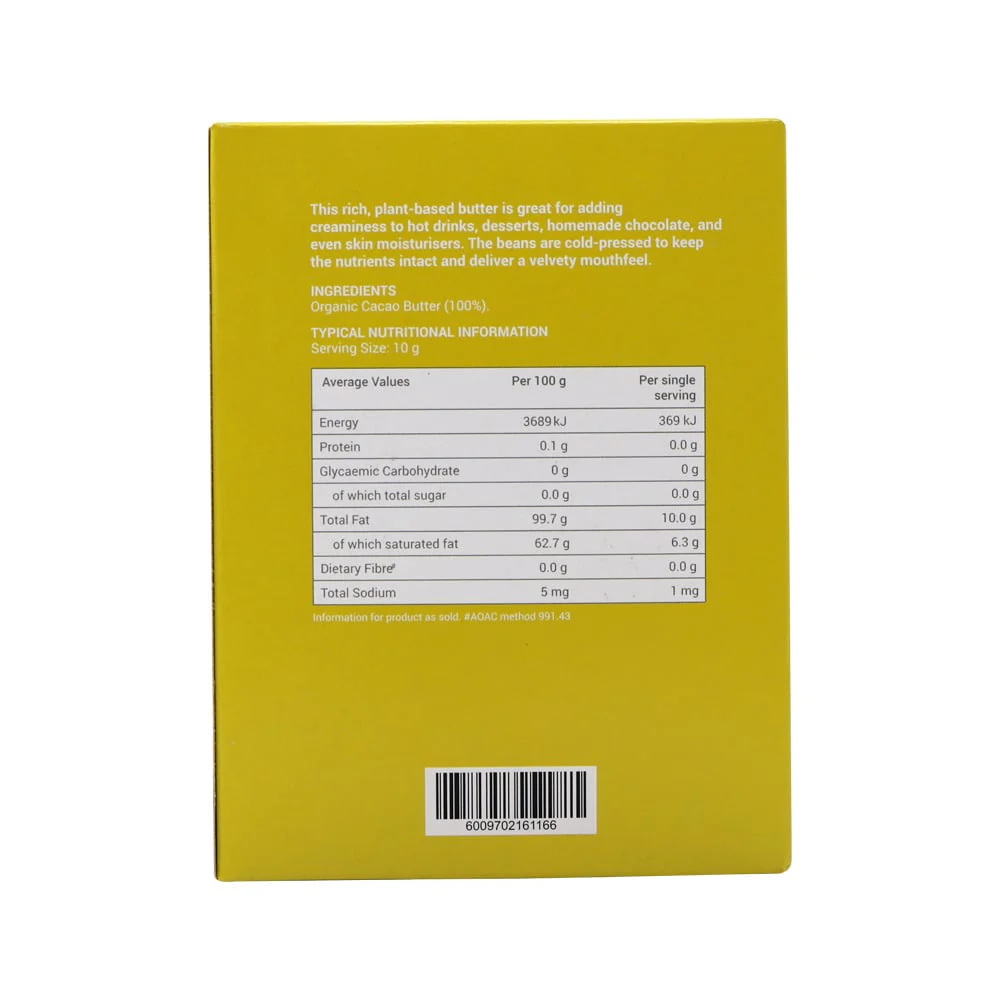 Wellness - Cacao Butter Raw Organic 200g - Image 3