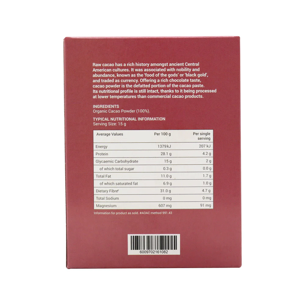 Wellness - Cacao Powder Raw Organic 200g - Image 4