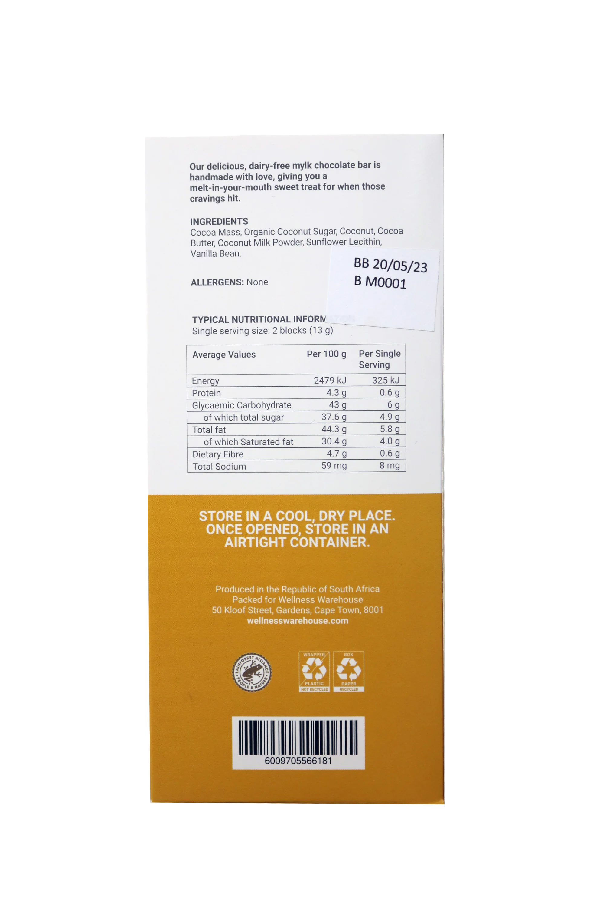 Wellness - Chocolate Mylk 65g - Image 2