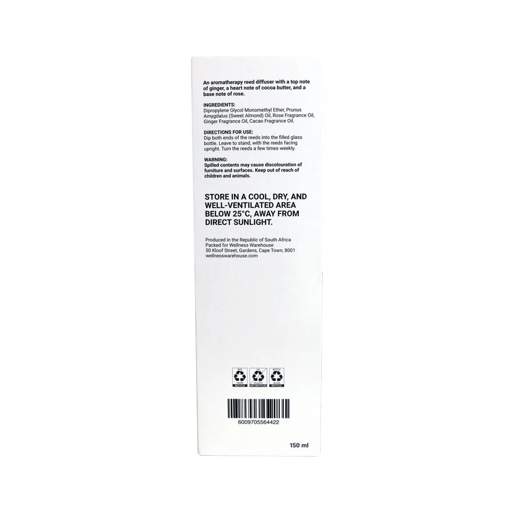Wellness - Diffuser Cocoa Ginger & Rose 150ml - Image 2
